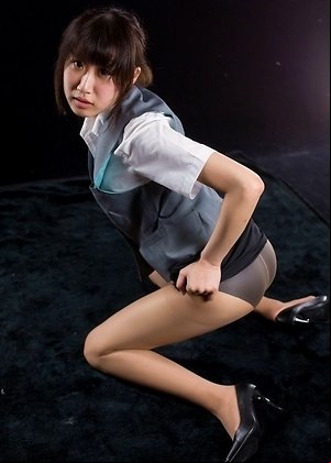 fingered, heels, karina oshima, schoolgirls, teasing, teen, torn pantyhose, upskirt, 